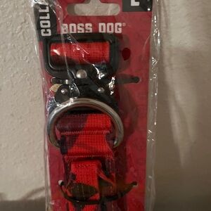 Boss Dog Red Tactical Dog Collar Size Large NIP